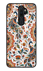 White Mayura Oppo A5 2020/A9 2020 Glass Case