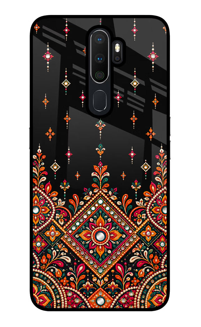 Noir Mehfil Oppo A5 2020/A9 2020 Glass Case