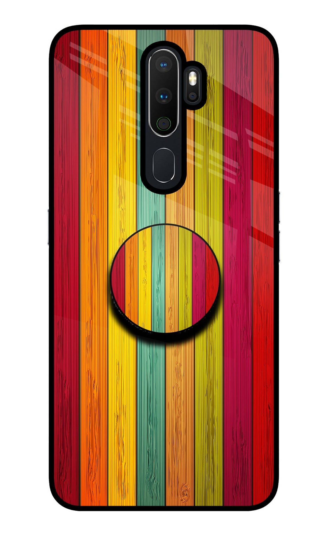 Multicolor Wooden Oppo A5 2020/A9 2020 Pop Case