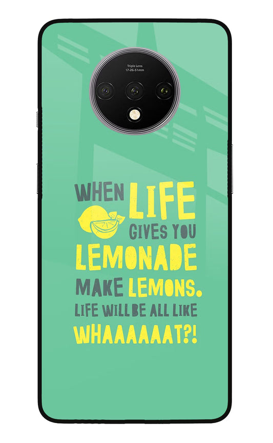 Quote Oneplus 7T Glass Case