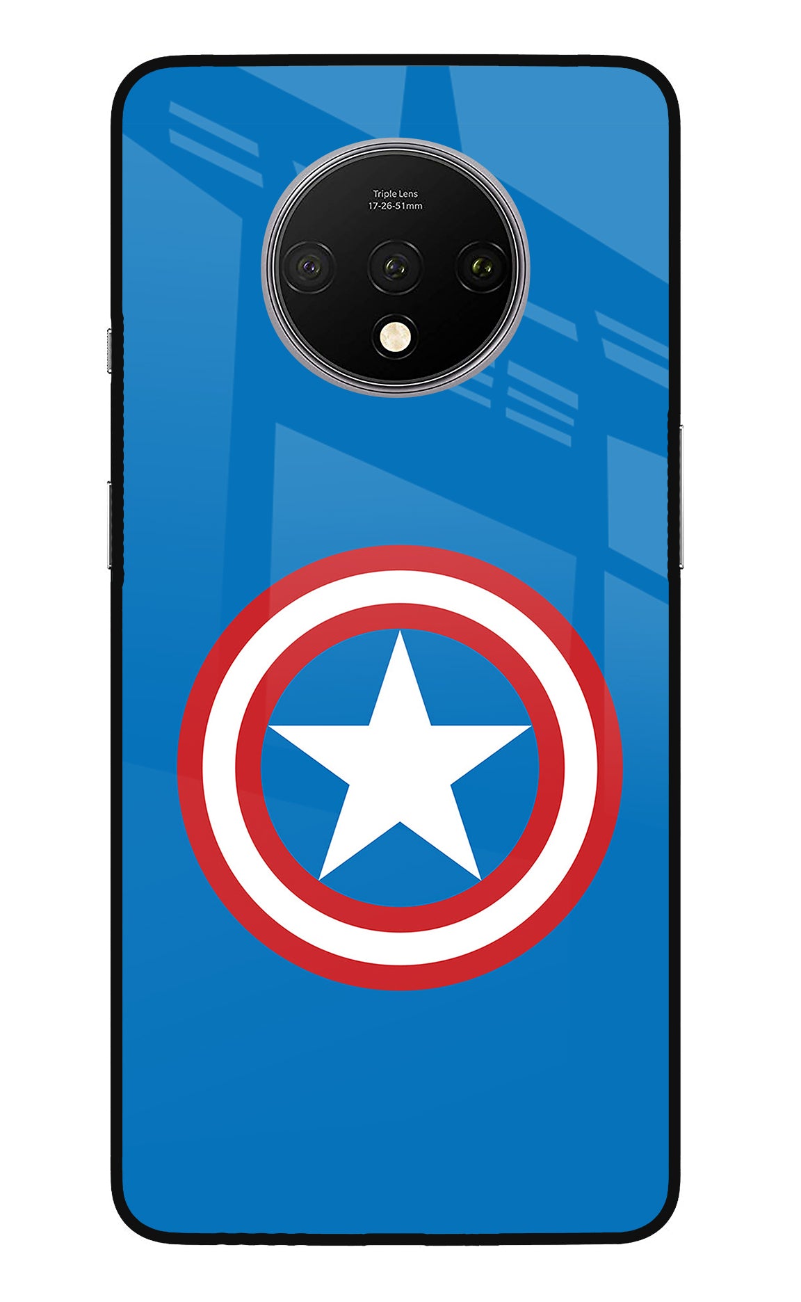 Captain America Logo Oneplus 7T Back Cover