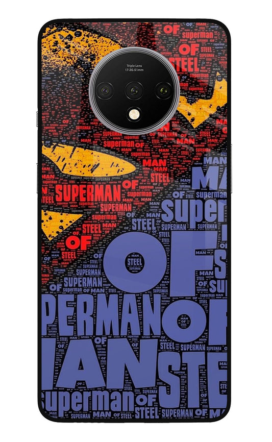 Superman Oneplus 7T Glass Case