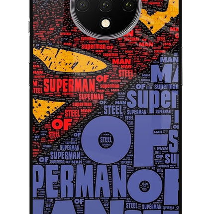 Superman Oneplus 7T Glass Case