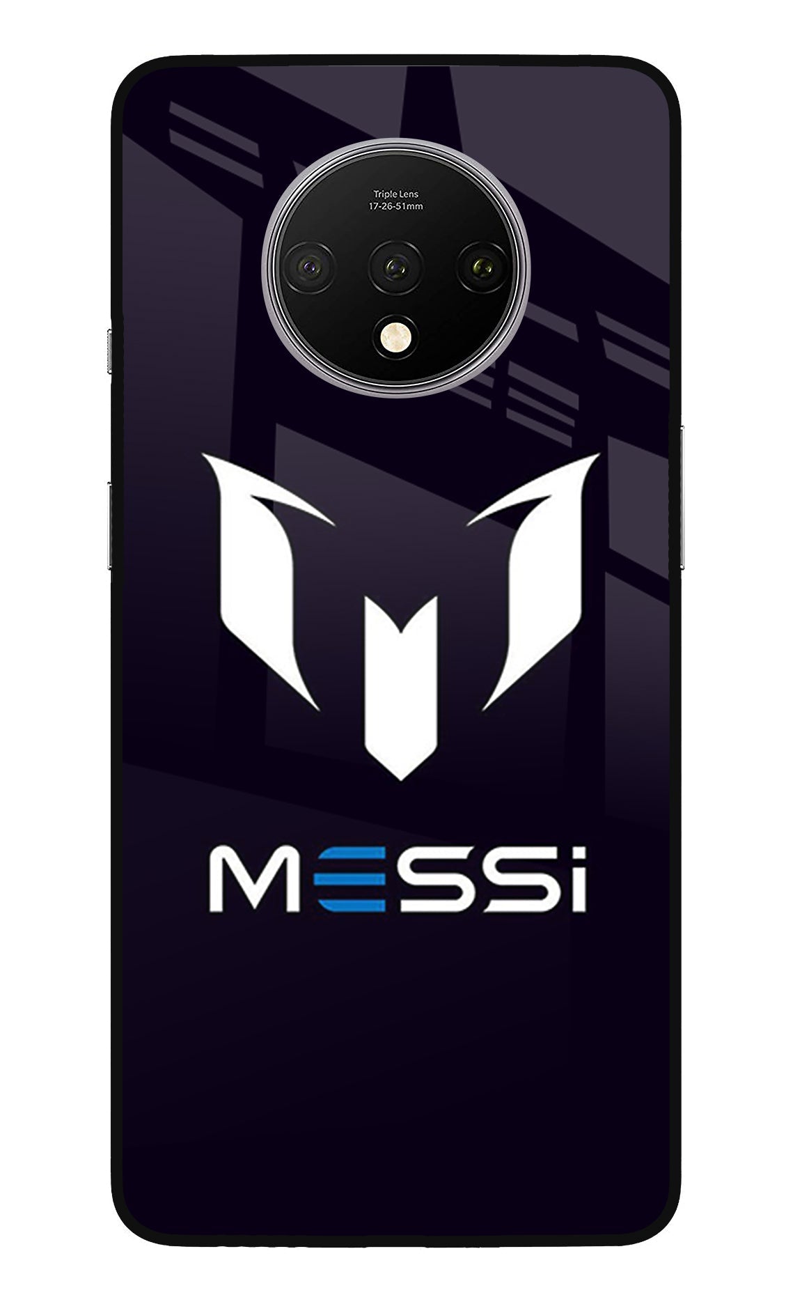 Messi Logo Oneplus 7T Glass Case