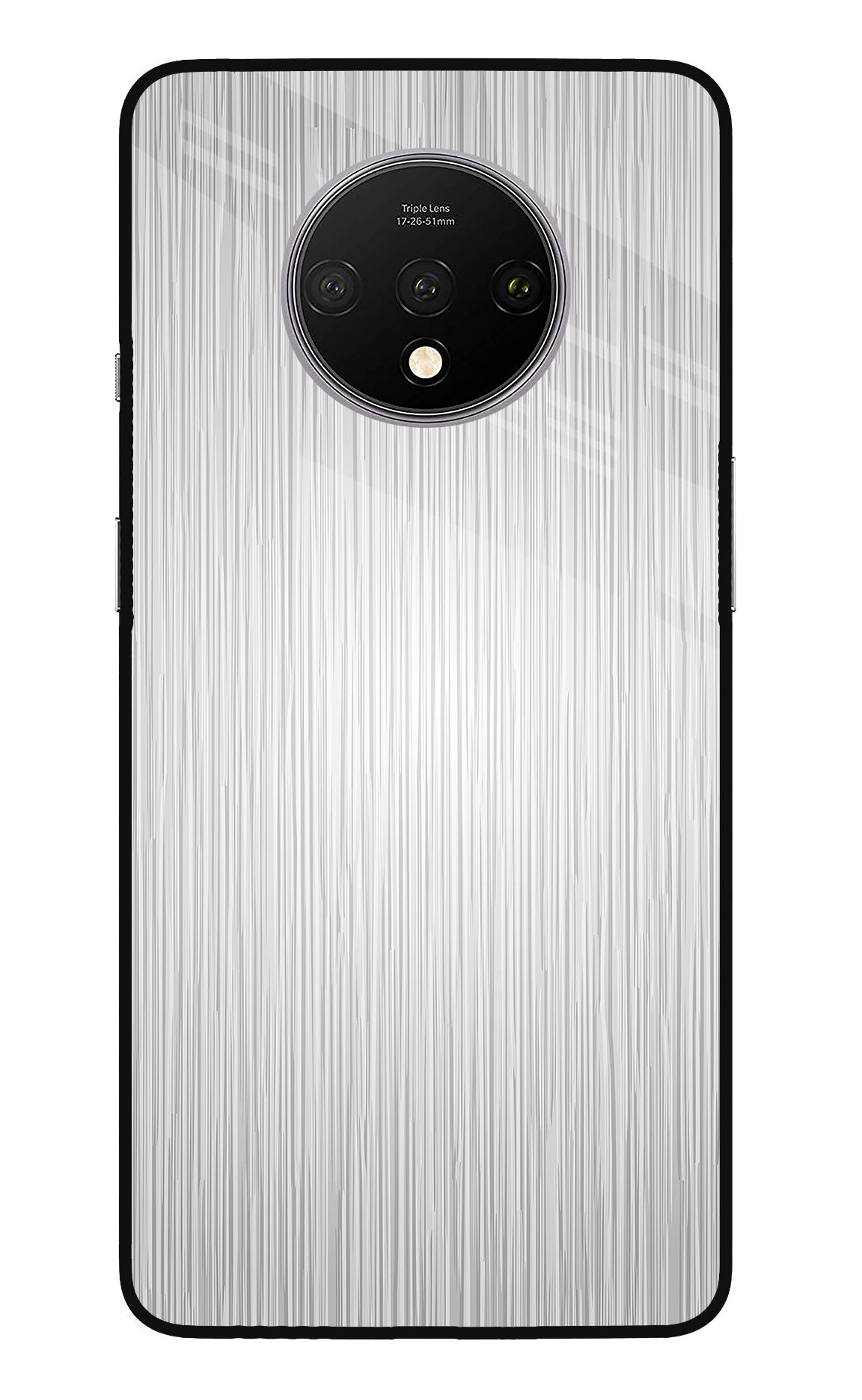 Wooden Grey Texture Oneplus 7T Glass Case