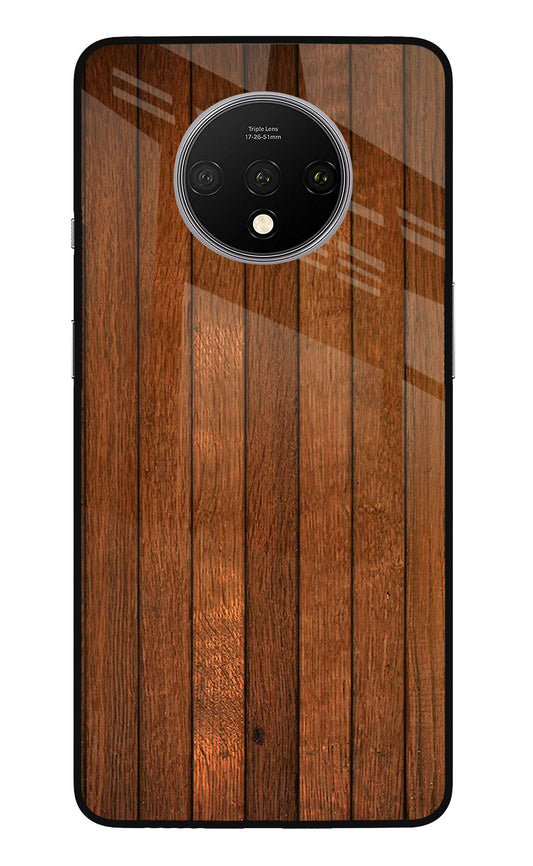 Wooden Artwork Bands Oneplus 7T Glass Case