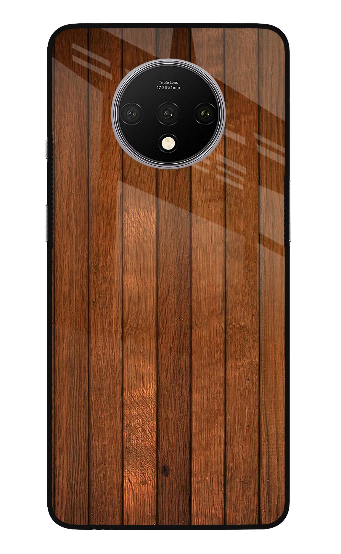 Wooden Artwork Bands Oneplus 7T Glass Case Back Cover by Casekaro