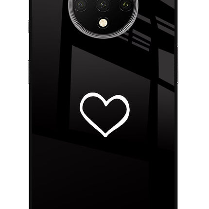 Heart Oneplus 7T Glass Case