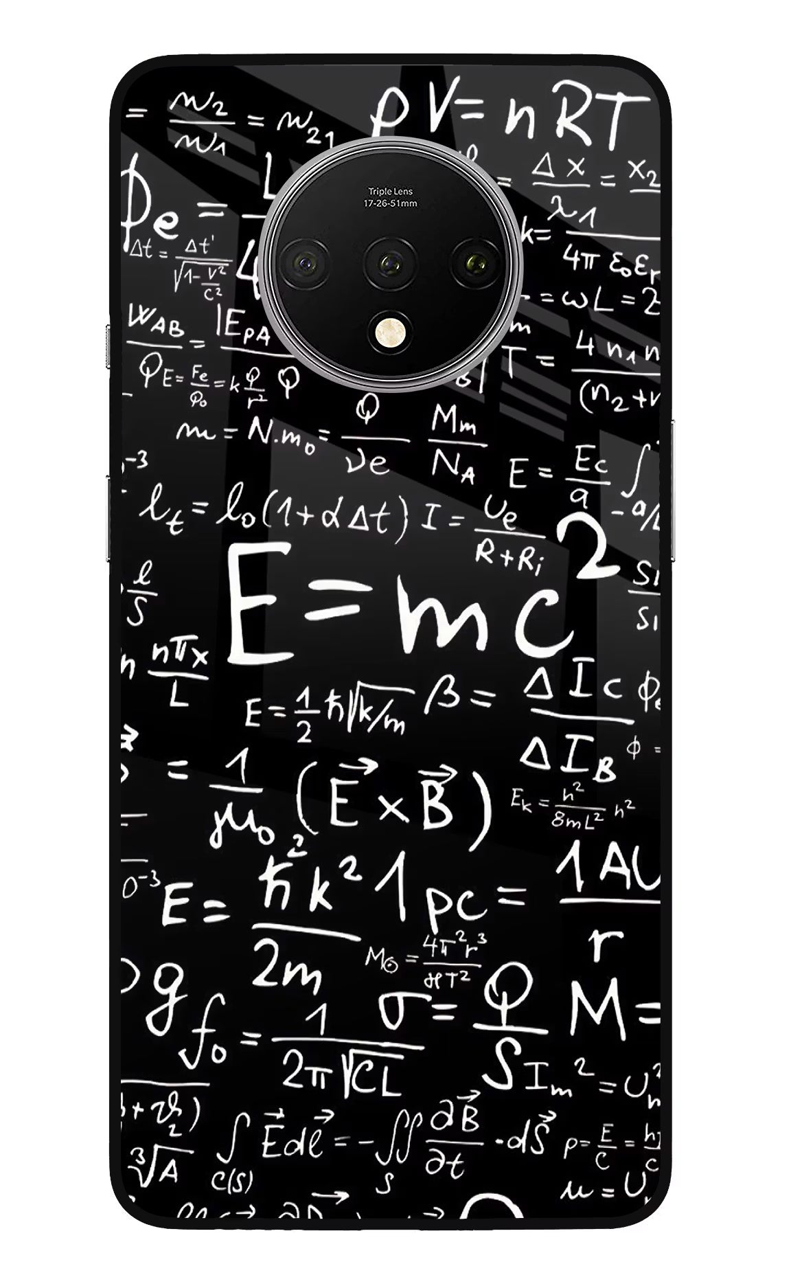 Physics Formula Oneplus 7T Glass Case Back Cover by Casekaro