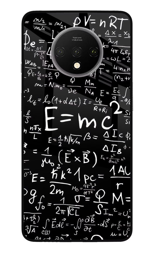 Physics Formula Oneplus 7T Glass Case