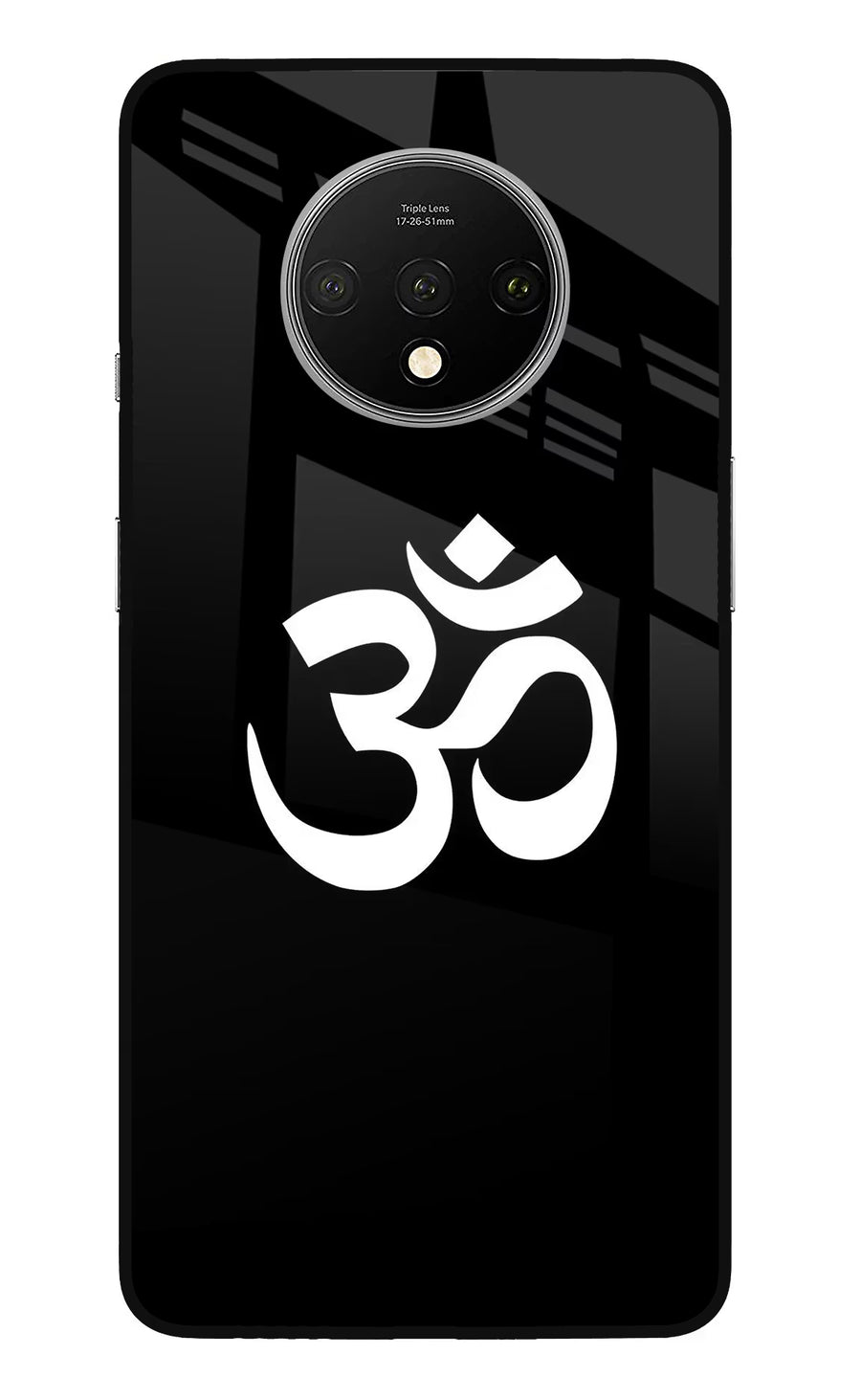 Om Oneplus 7T Back Cover, Glass case