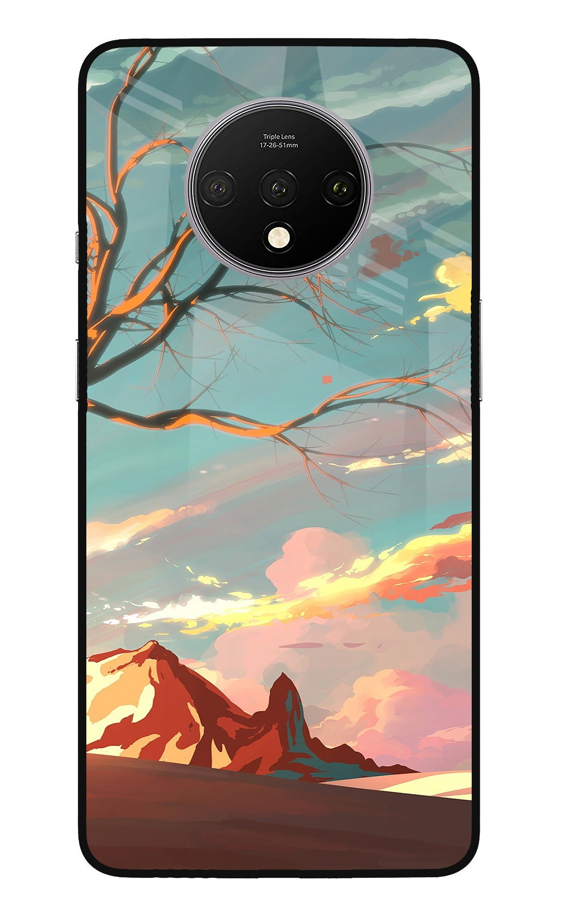 Scenery Oneplus 7T Glass Case