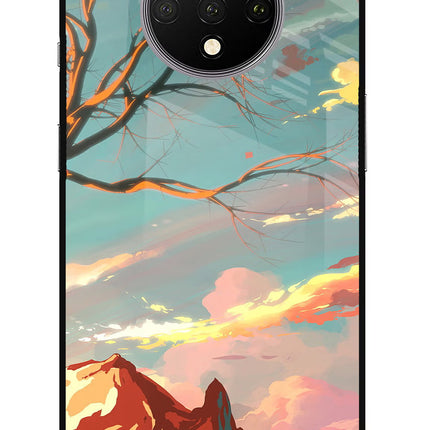 Scenery Oneplus 7T Glass Case