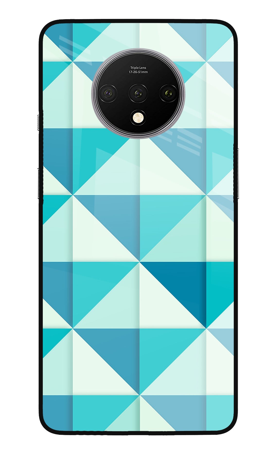 Abstract Oneplus 7T Glass Case