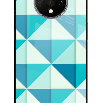 Abstract Oneplus 7T Glass Case