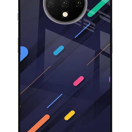 Abstract Design Oneplus 7T Glass Case