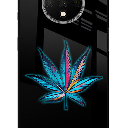 Weed Oneplus 7T Glass Case