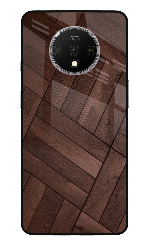 Wooden Texture Design Oneplus 7T Glass Case