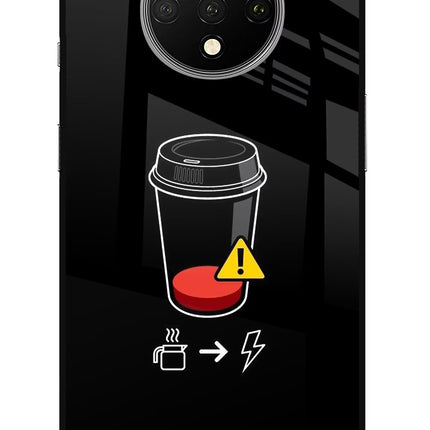 Coffee Oneplus 7T Glass Case