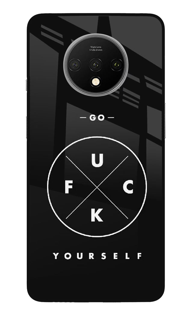 Go Fuck Yourself Oneplus 7T Glass Case