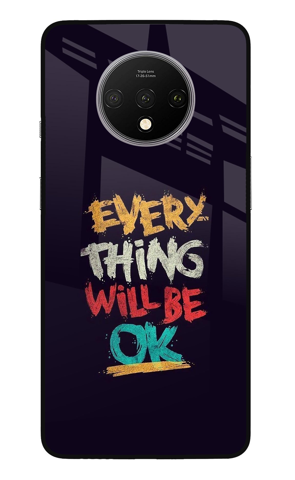 Everything Will Be Ok Oneplus 7T Glass Case