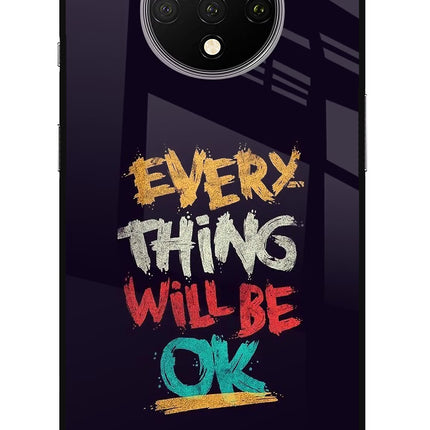 Everything Will Be Ok Oneplus 7T Glass Case