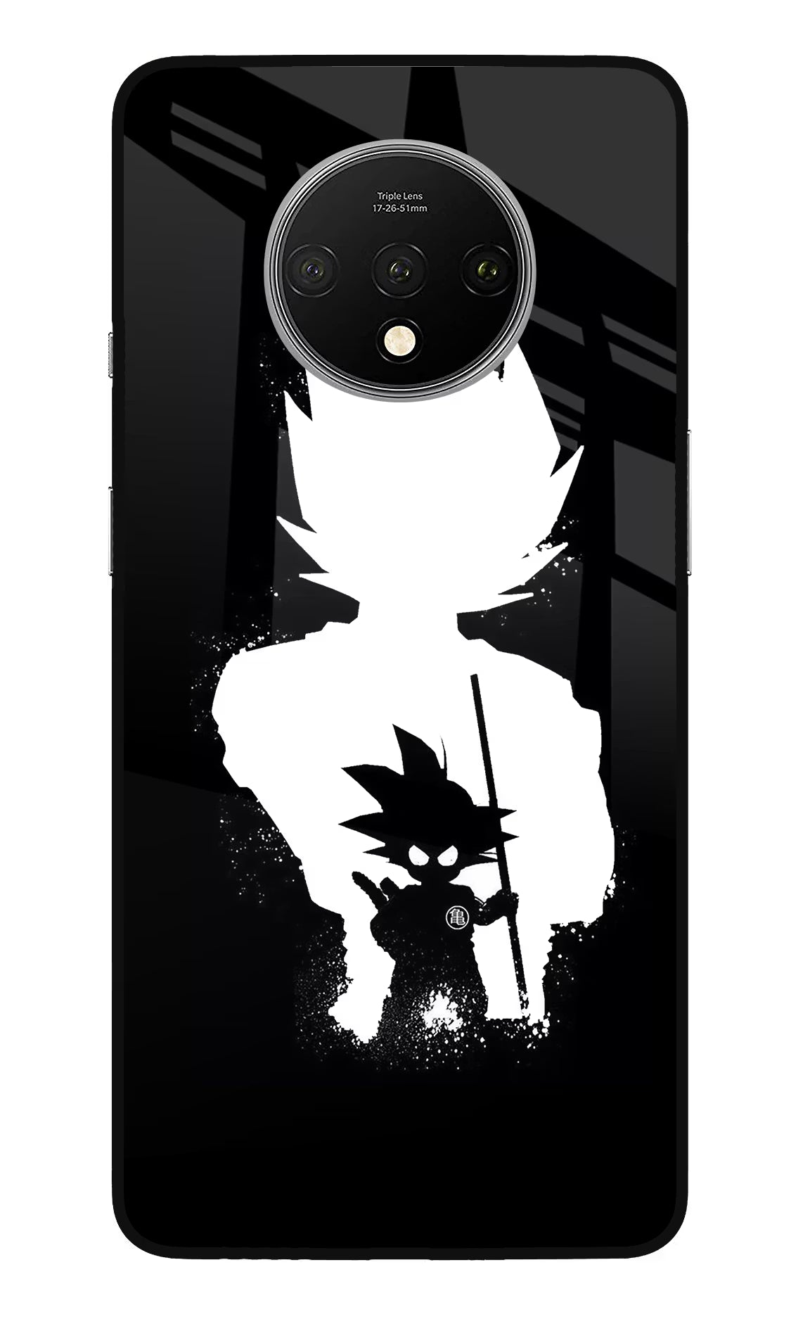 Goku Shadow Oneplus 7T Glass Case Back Cover by Casekaro