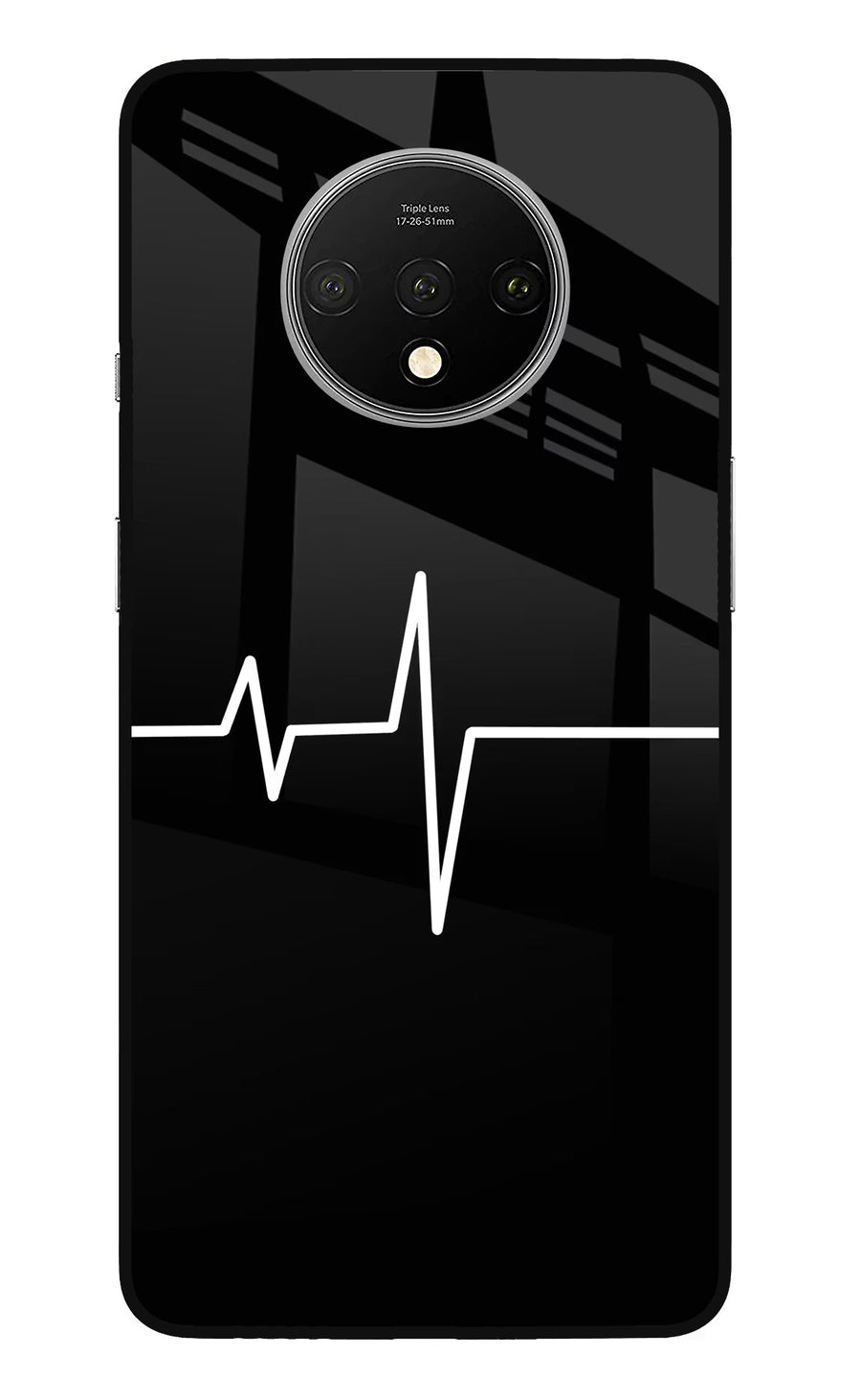 Heart Beats Oneplus 7T Back Cover, Glass case