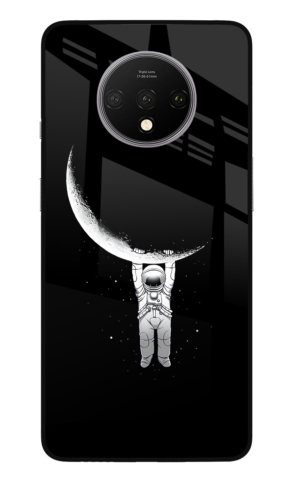 Moon Space Oneplus 7T Glass Case