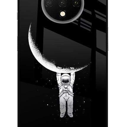 Moon Space Oneplus 7T Glass Case