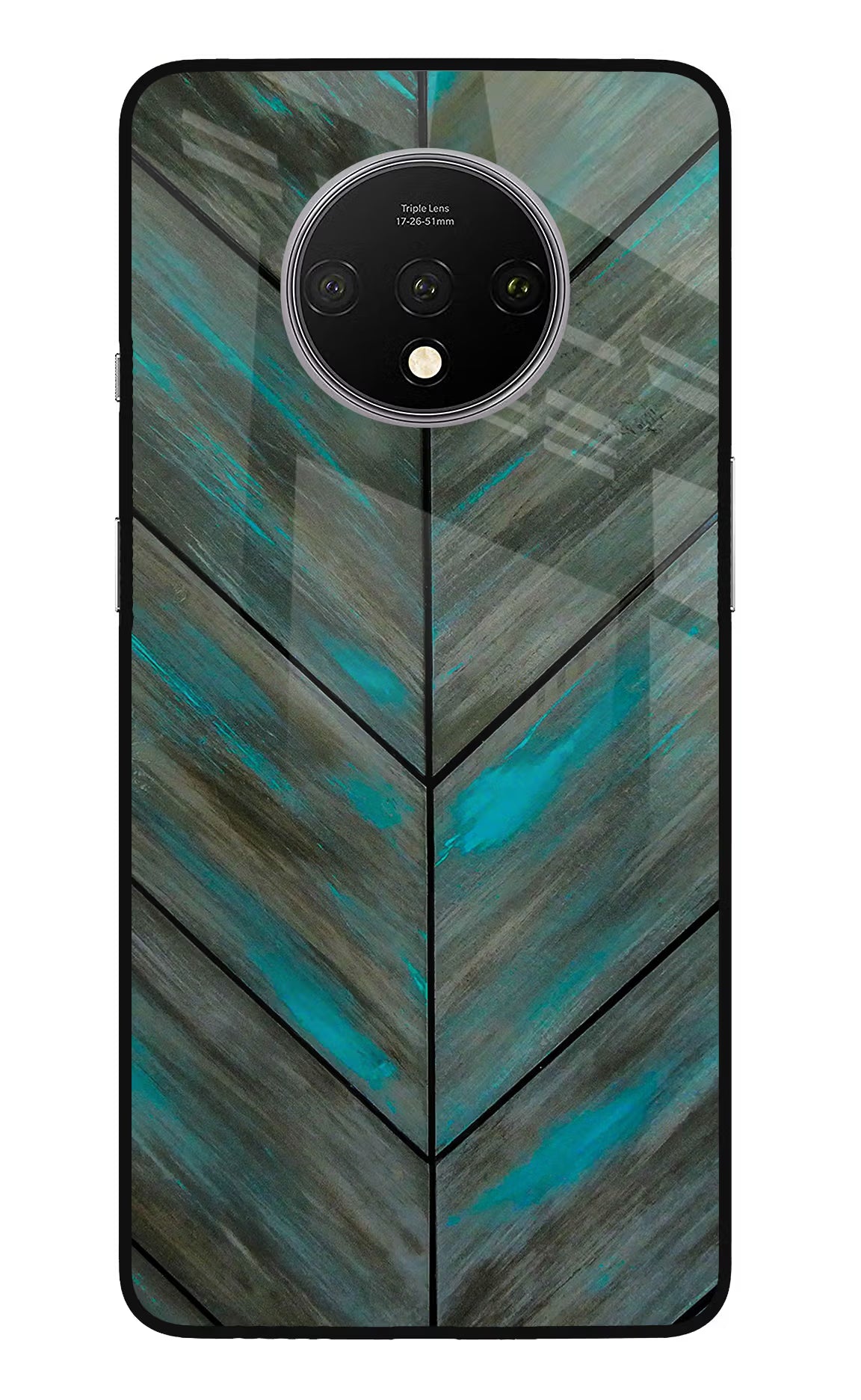 Pattern Oneplus 7T Glass Case Back Cover by Casekaro