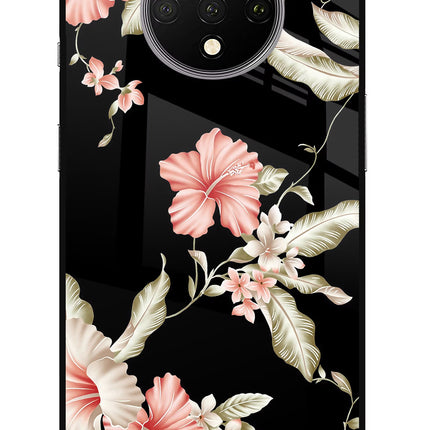 Flowers Oneplus 7T Glass Case