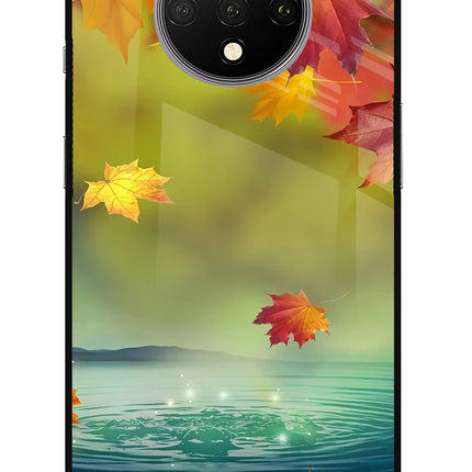 Flowers Oneplus 7T Glass Case