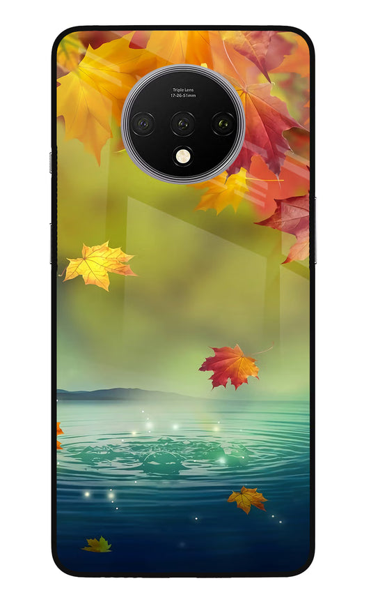 Flowers Oneplus 7T Glass Case