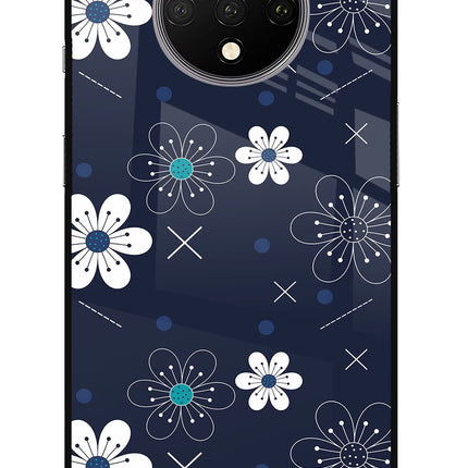 Flowers Oneplus 7T Glass Case