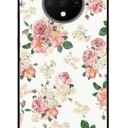 Flowers Oneplus 7T Glass Case