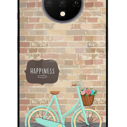 Happiness Artwork Oneplus 7T Glass Case