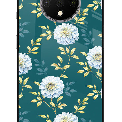 Flowers Oneplus 7T Glass Case