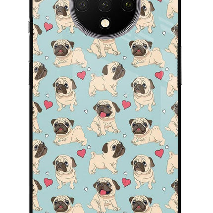 Pug Dog Oneplus 7T Glass Case