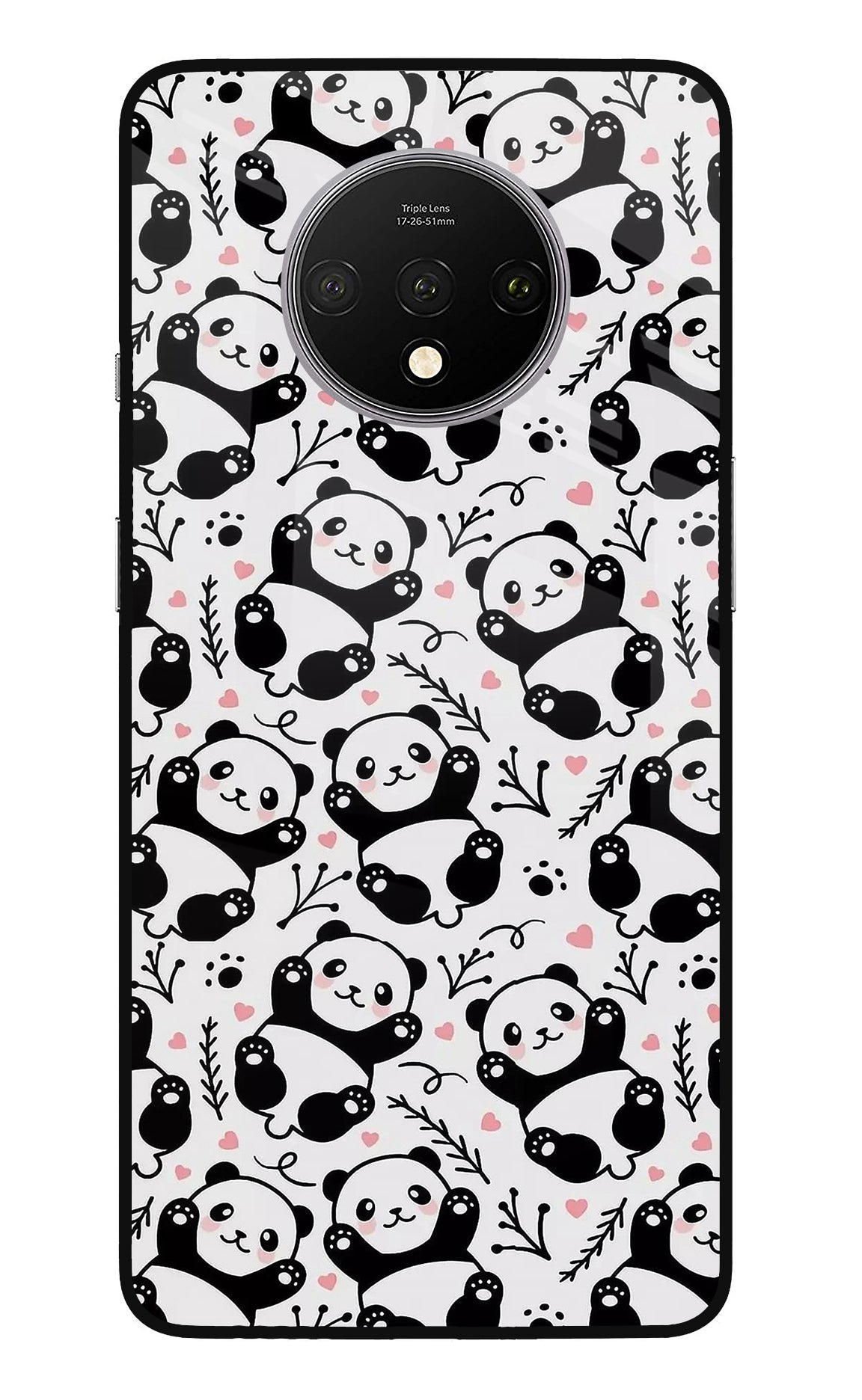 Cute Panda Oneplus 7T Back Cover