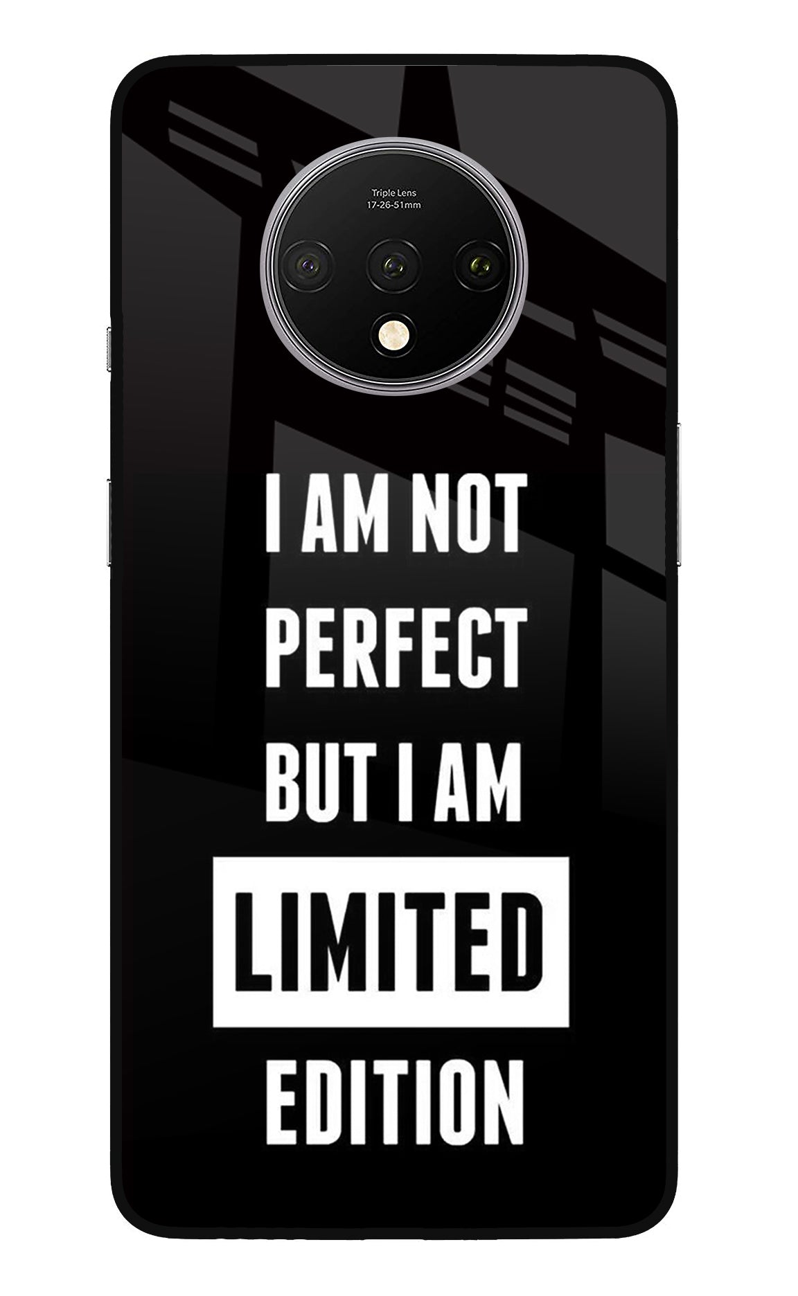 I Am Not Perfect But I Am Limited Edition Oneplus 7T Glass Case