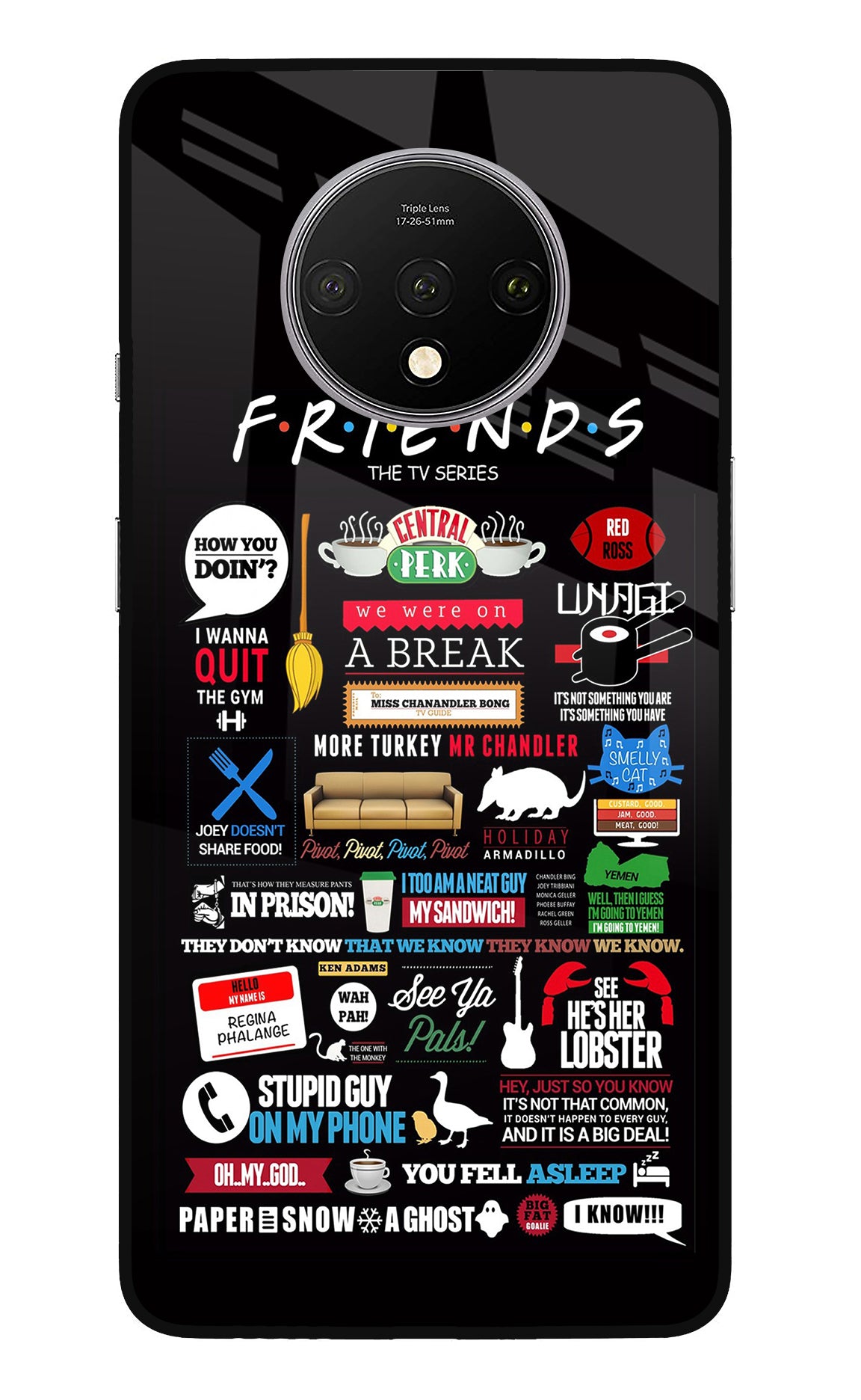 FRIENDS Oneplus 7T Back Cover