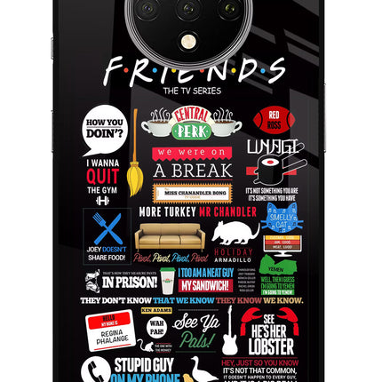 FRIENDS Oneplus 7T Glass Case