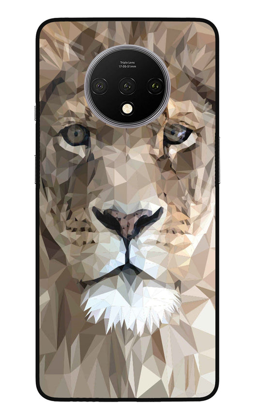 Lion Art Oneplus 7T Glass Case