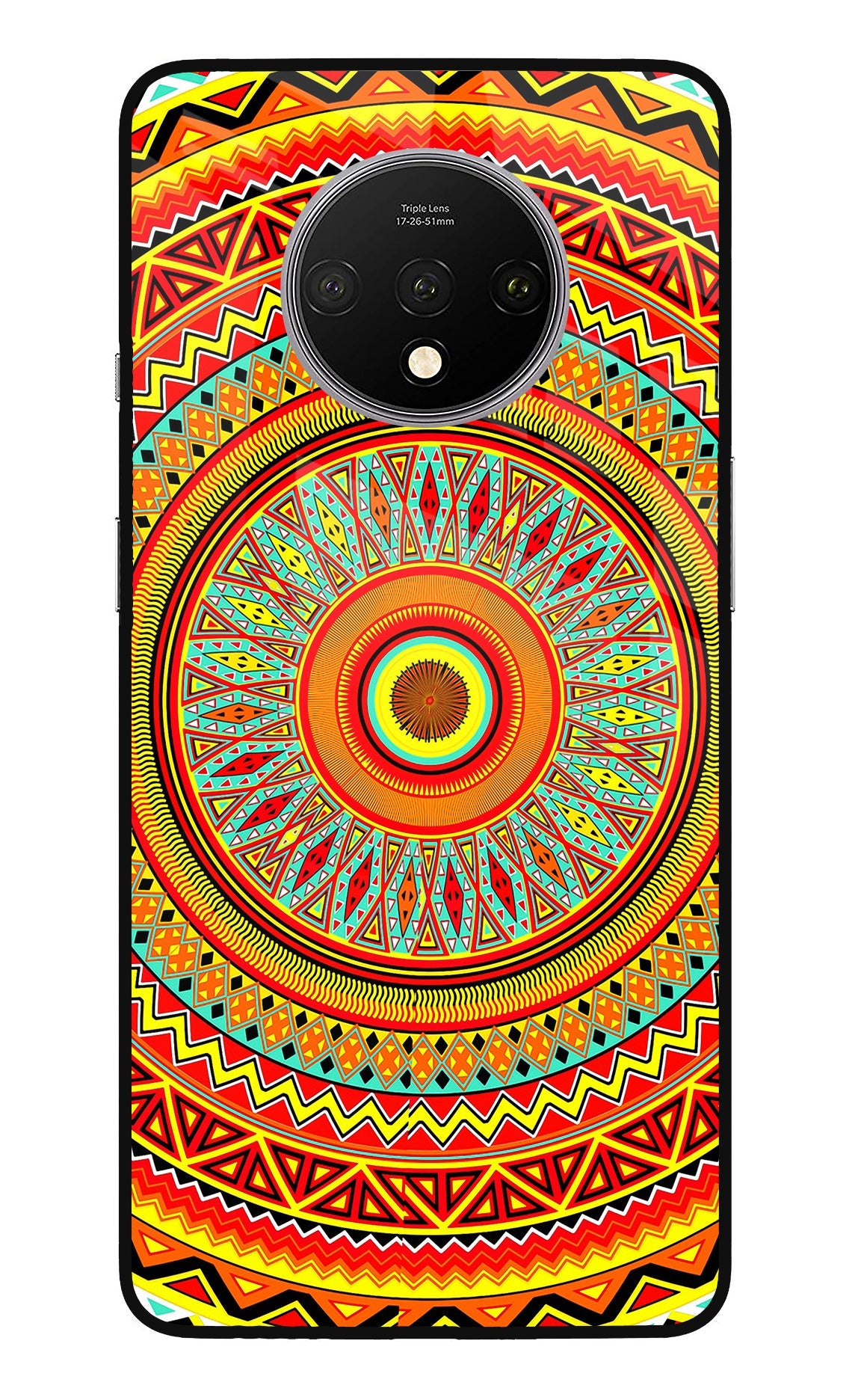 Mandala Pattern Oneplus 7T Glass Case