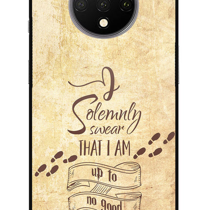 I Solemnly swear that i up to no good Oneplus 7T Glass Case