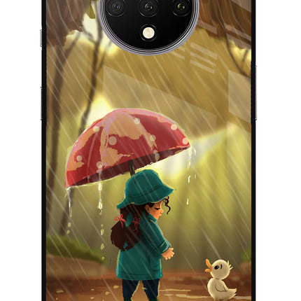 Rainy Day Oneplus 7T Glass Case