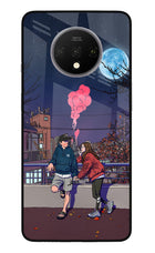 Chilling Couple Oneplus 7T Glass Case