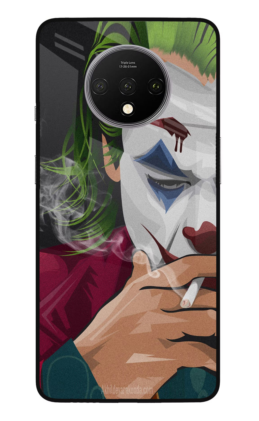 Joker Smoking Oneplus 7T Back Cover, Glass case