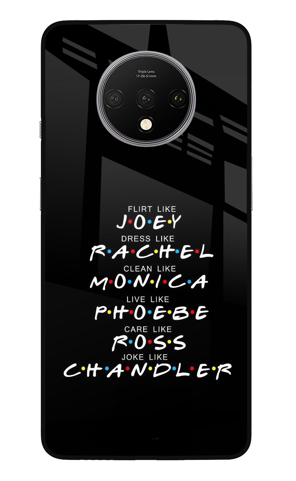 FRIENDS Character Oneplus 7T Back Cover